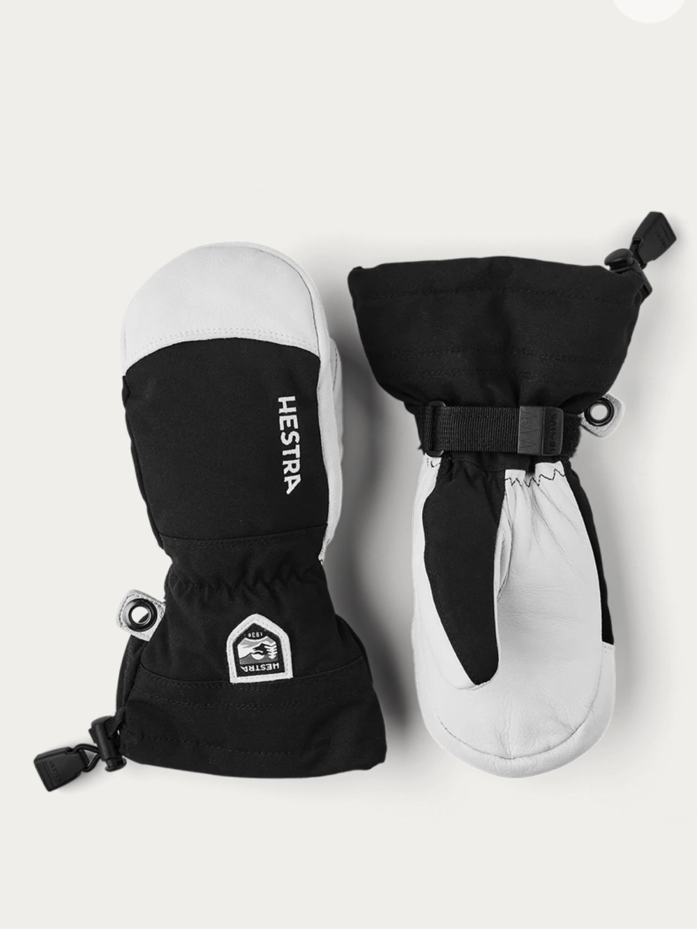Hestra kids army leather heli-ski gloves removable liner 4